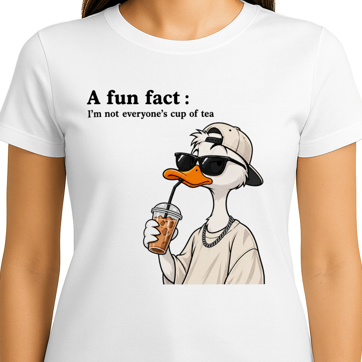 Funny Duck “I'm Not Everyone's Cup of Tea” T-Shirt