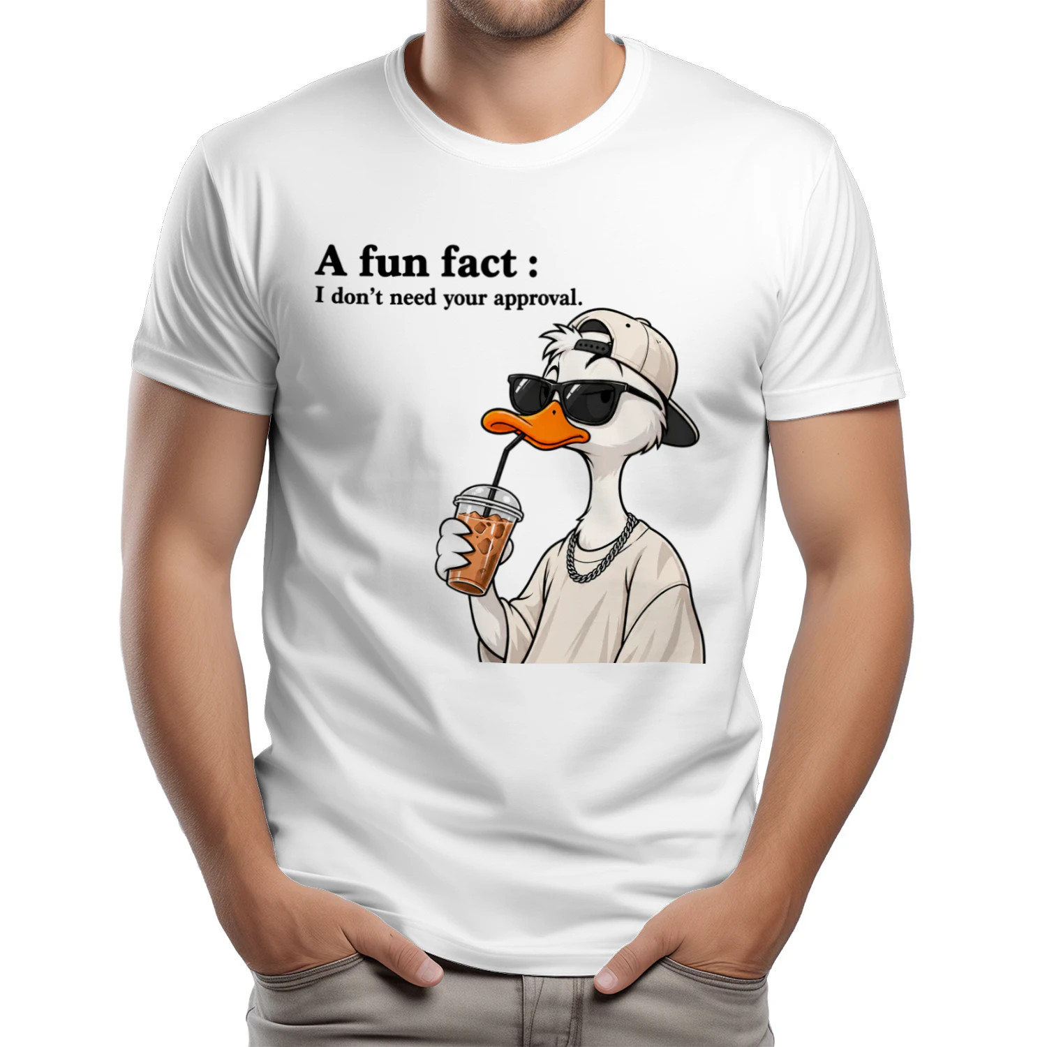 Funny Duck “ I Don't Need Your Approval ” T-Shirt