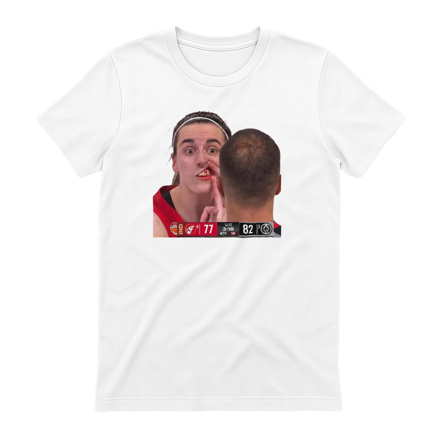Caitlin Clark Bleeding From The Mouth T-shirt