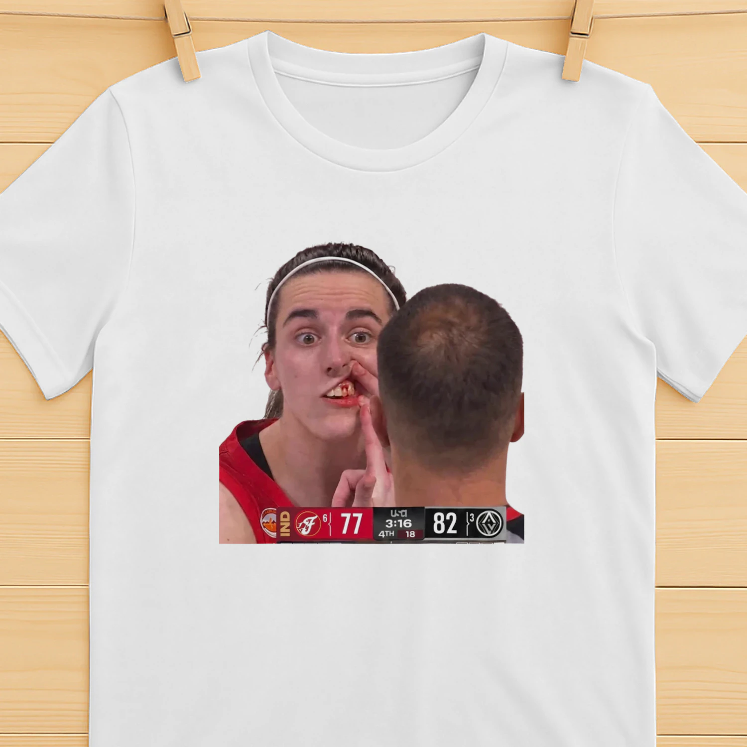 Caitlin Clark Bleeding From The Mouth T-shirt