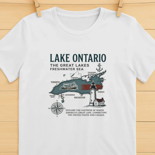 Lake Ontario The Great Lakes Freshwater Sea Lake Ontario Trump Shirt  Great Lakes Trump Design
