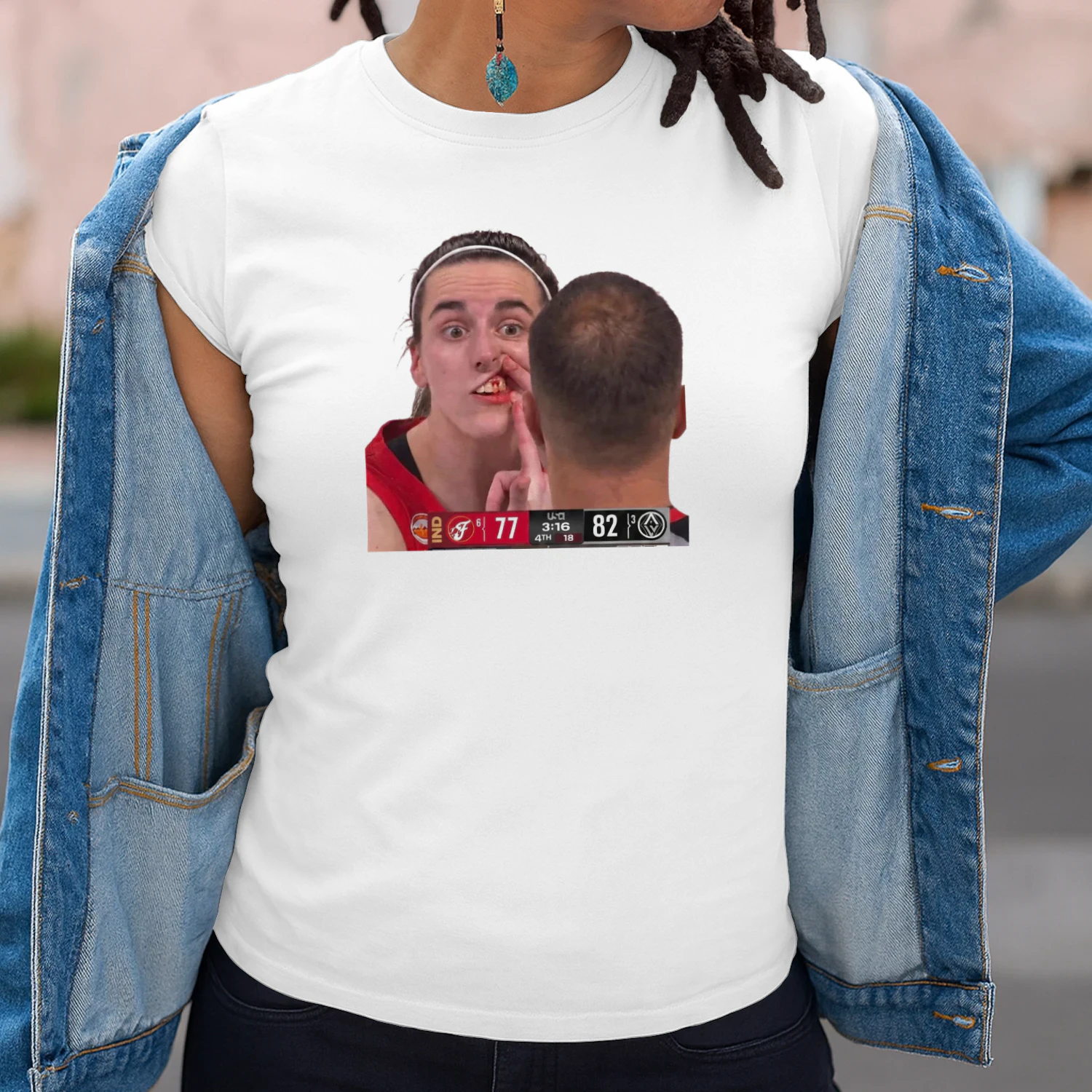 Caitlin Clark Bleeding From The Mouth T-shirt