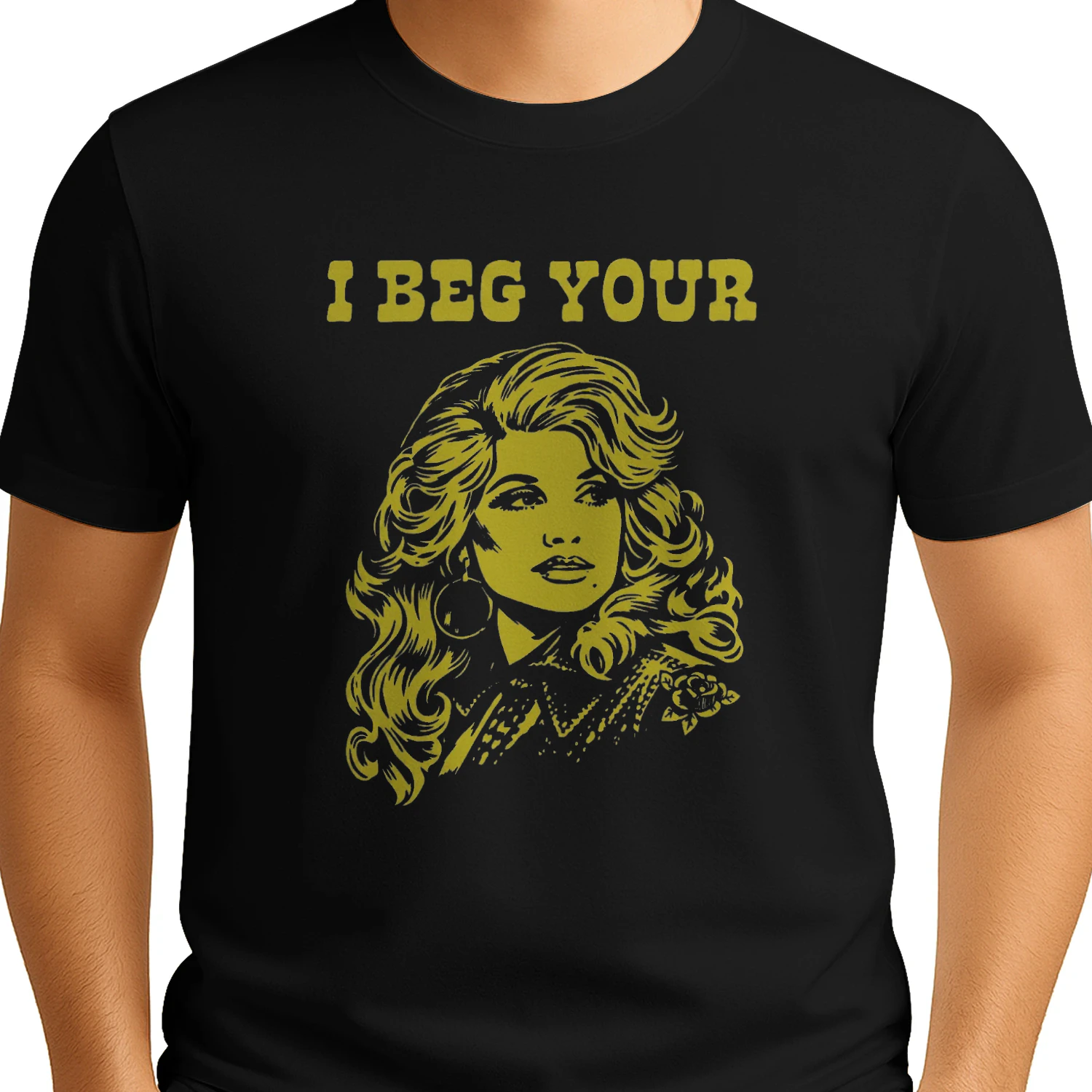 I Beg Your Parton T-shirt  Dolly Parton Country Music Design