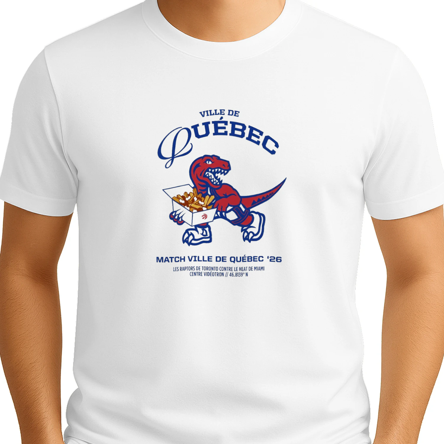 Toronto Raptors 2026 Quebec City Mascot Poutine Shirt