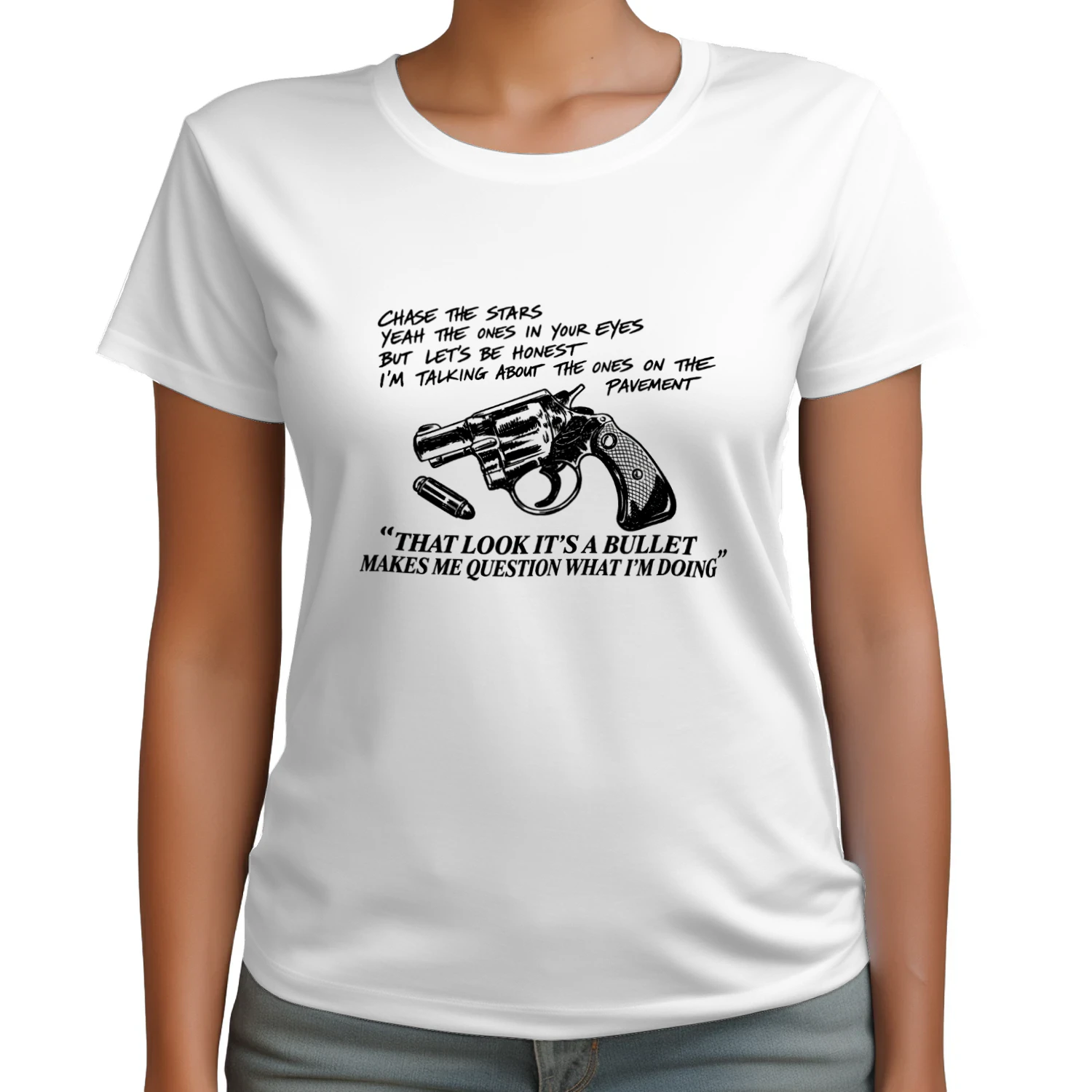 That Look Its A Bullet Makes Me Question What I Am Doing T-shirt  Funny Bullet Humor Design