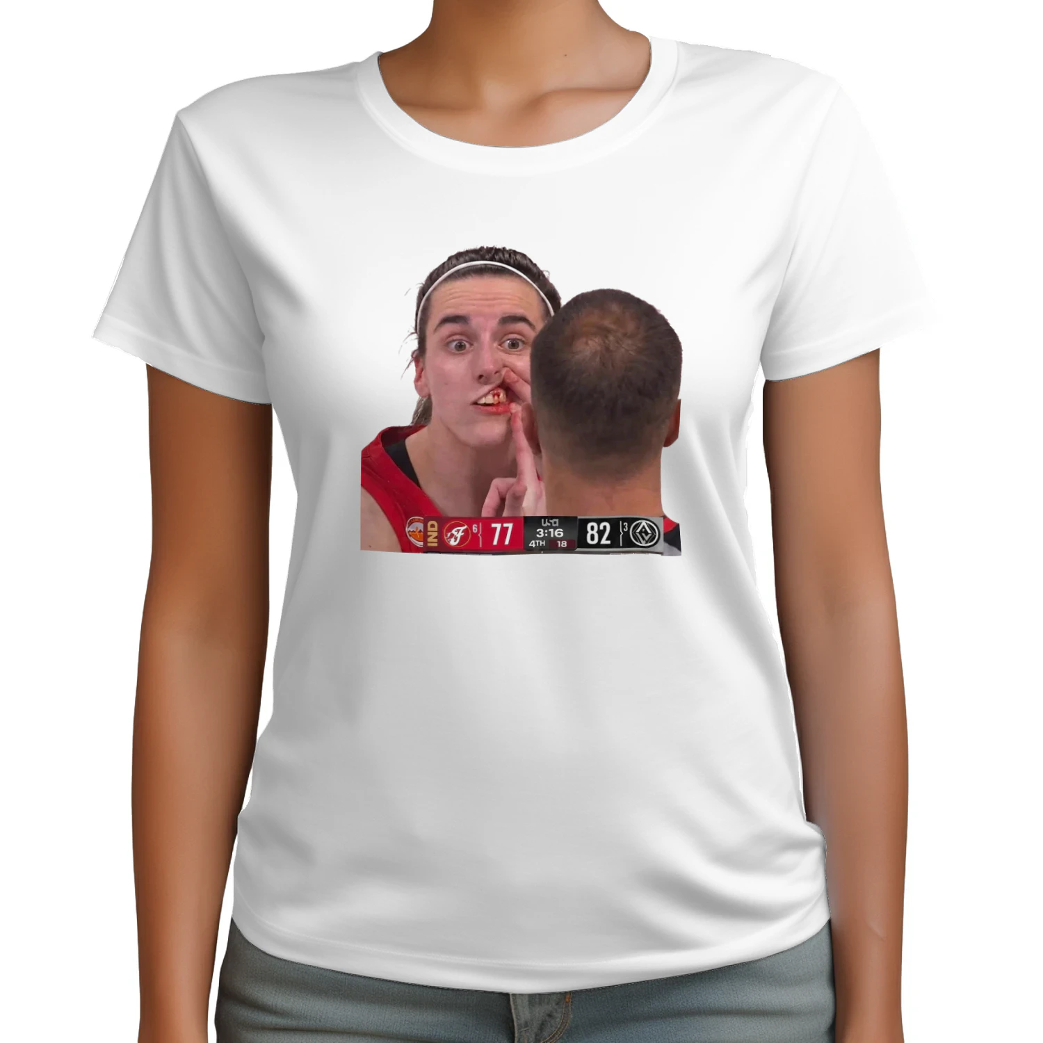 Caitlin Clark Bleeding From The Mouth T-shirt