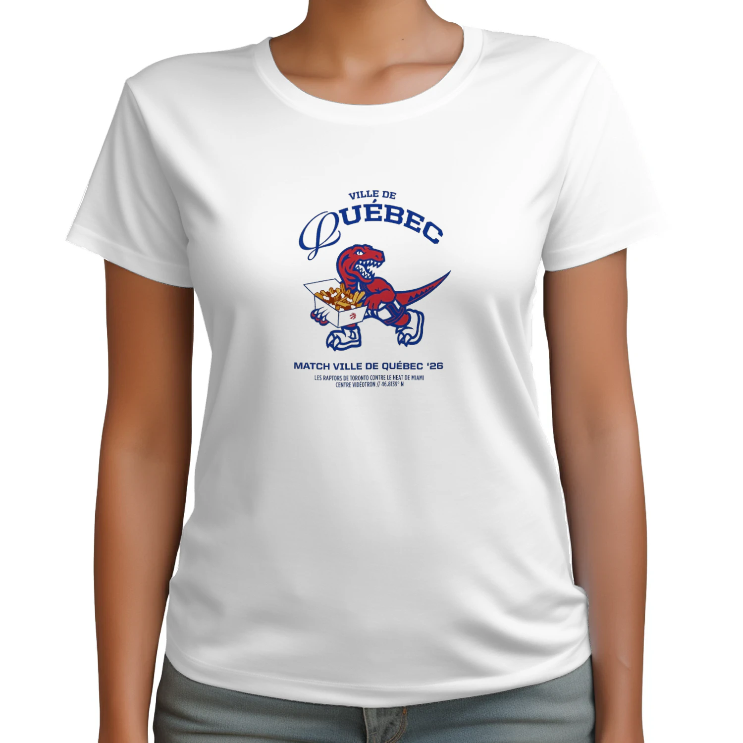 Toronto Raptors 2026 Quebec City Mascot Poutine Shirt