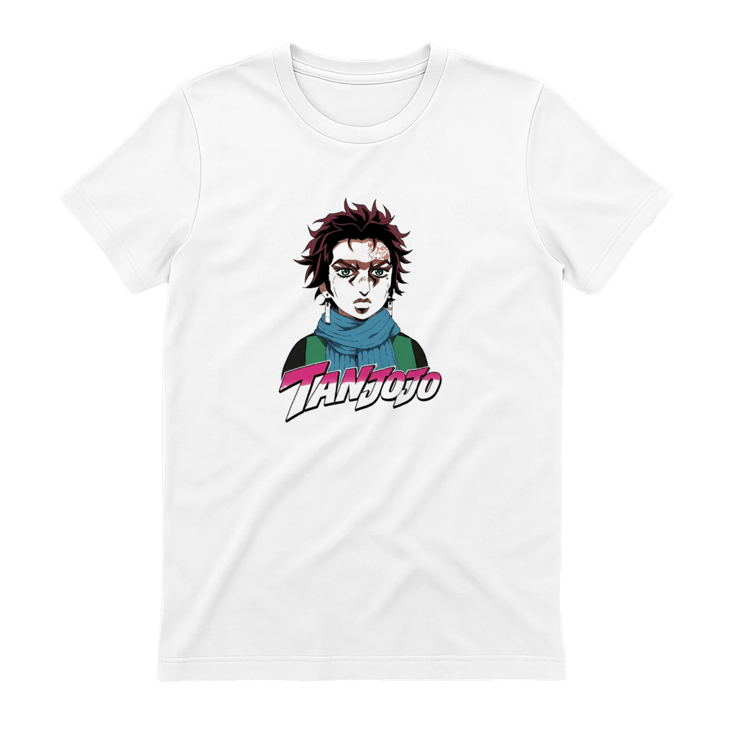 TanJoJo Kamado Tanjiro Jojos Bizarre Adventure T-shirt  Anime Crossover Design