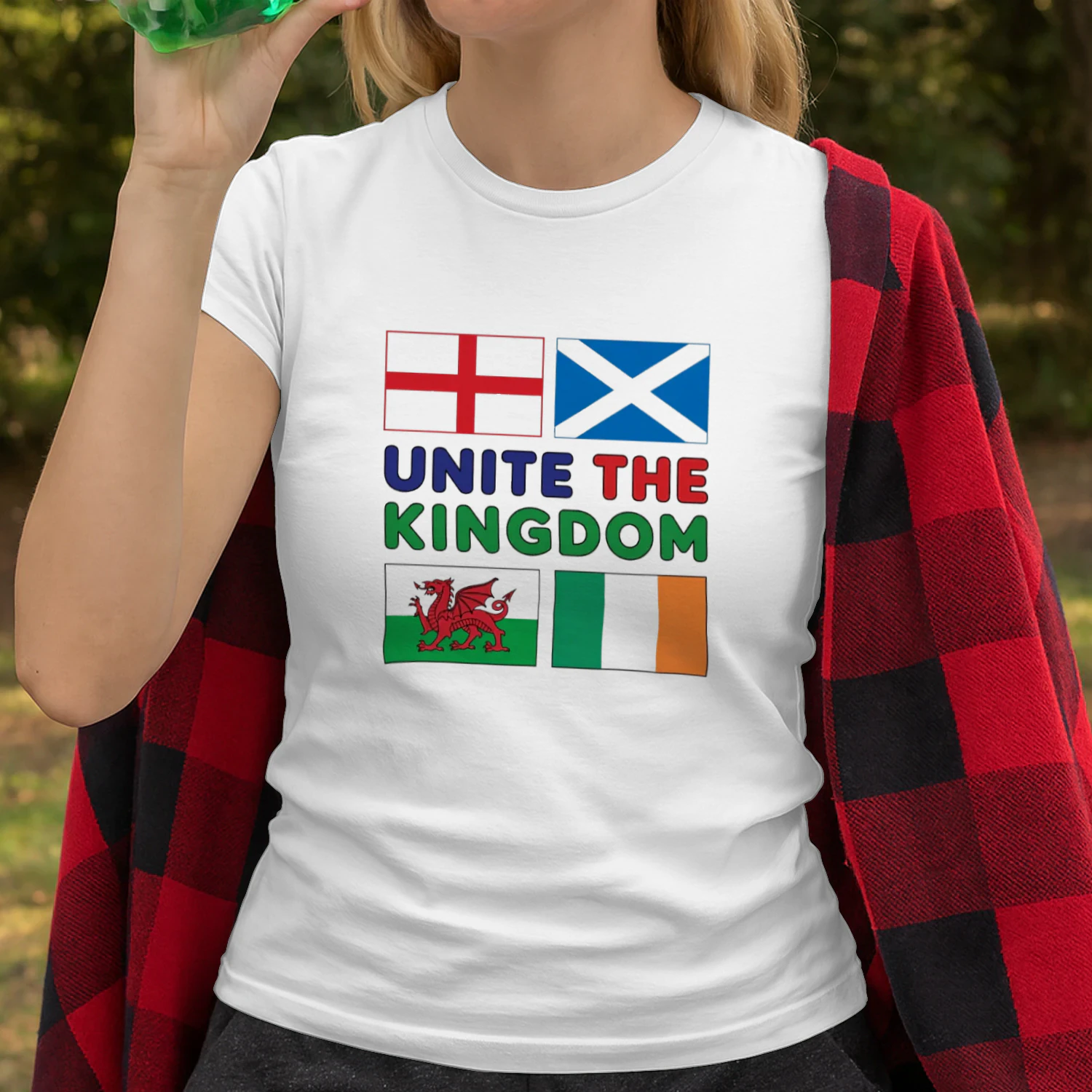 Unite the Kingdom Flags British Isles England Scotland Wales Ireland T-shirt  British Pride Design