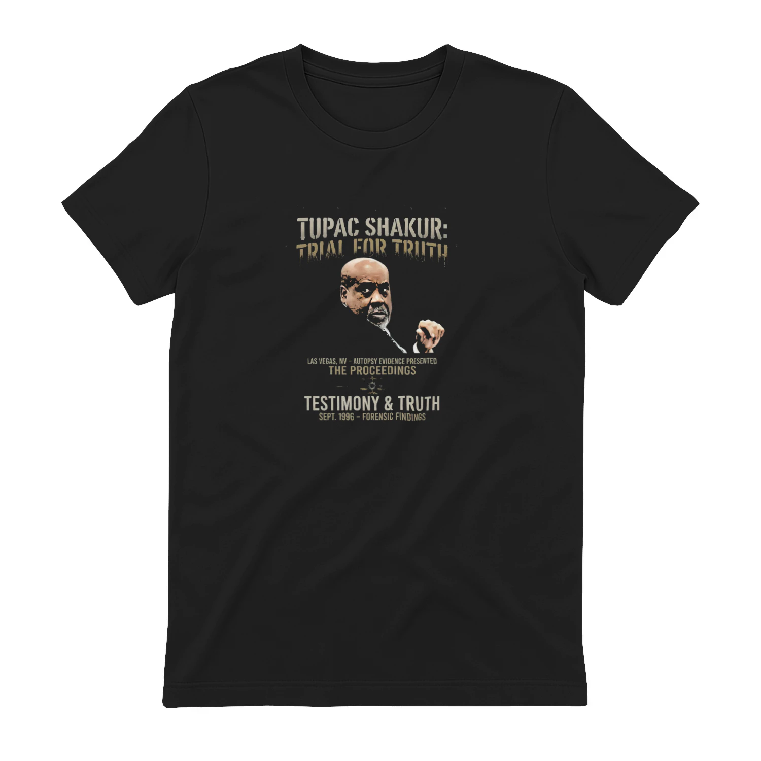 Tupac Autopsy Trial T-shirt  Tupac Shakur Tribute Design