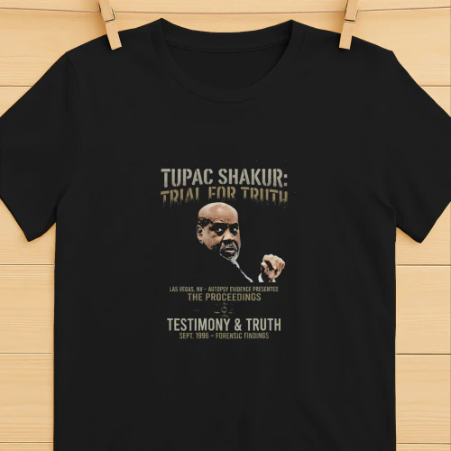 Tupac Autopsy Trial Shirt  Tupac Shakur Tribute Design