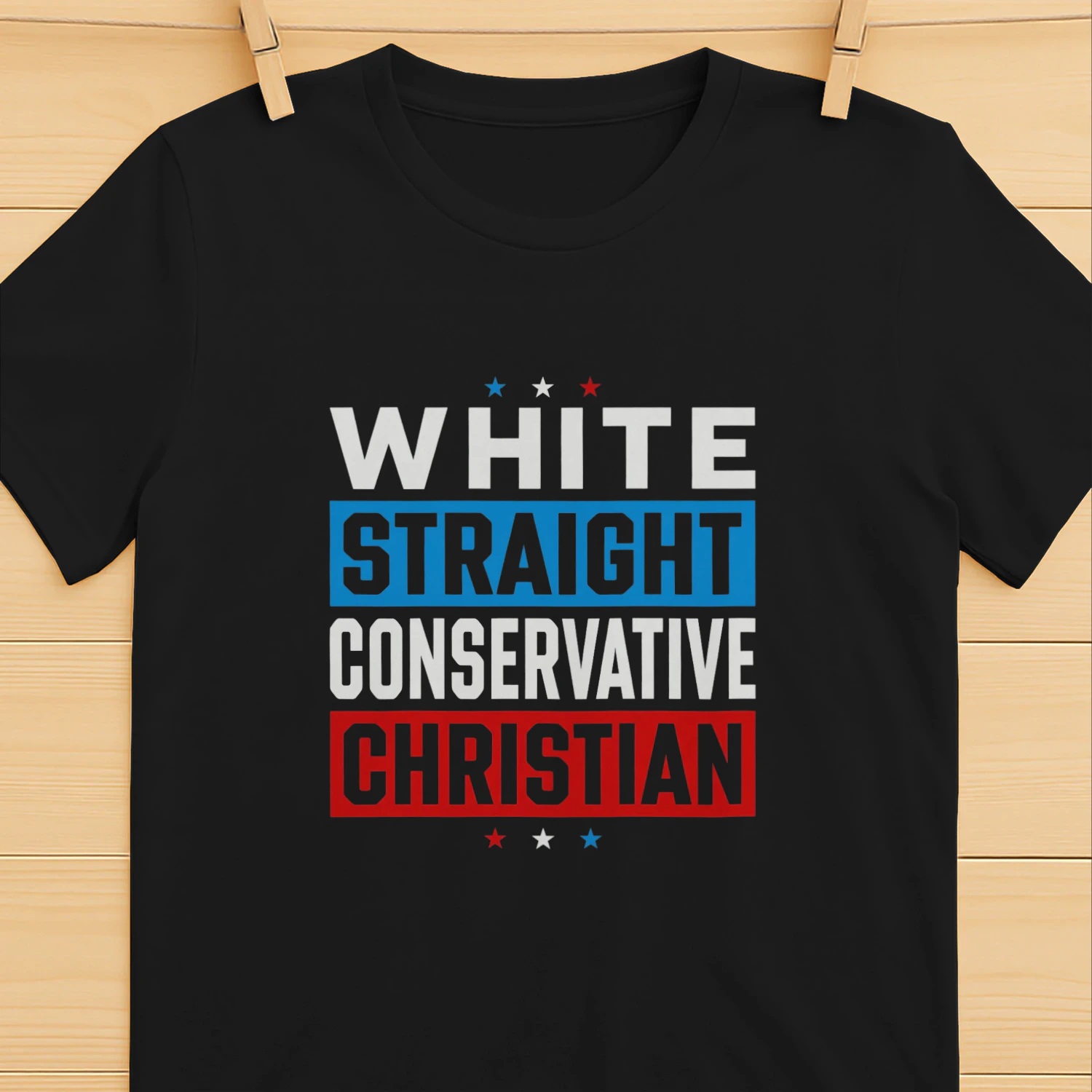 White Straight Conservative Christian shirt