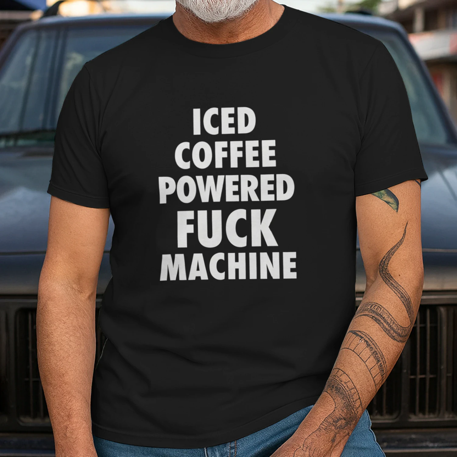 Iced Coffee Powered Fuck Machine Shirt