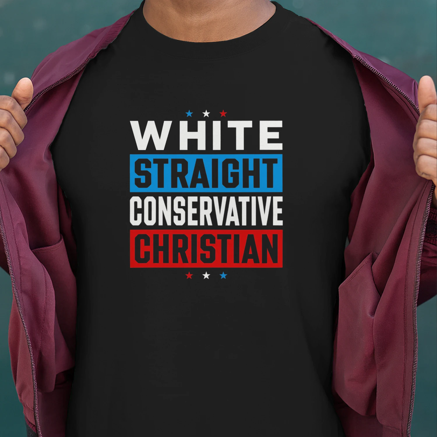 White Straight Conservative Christian shirt