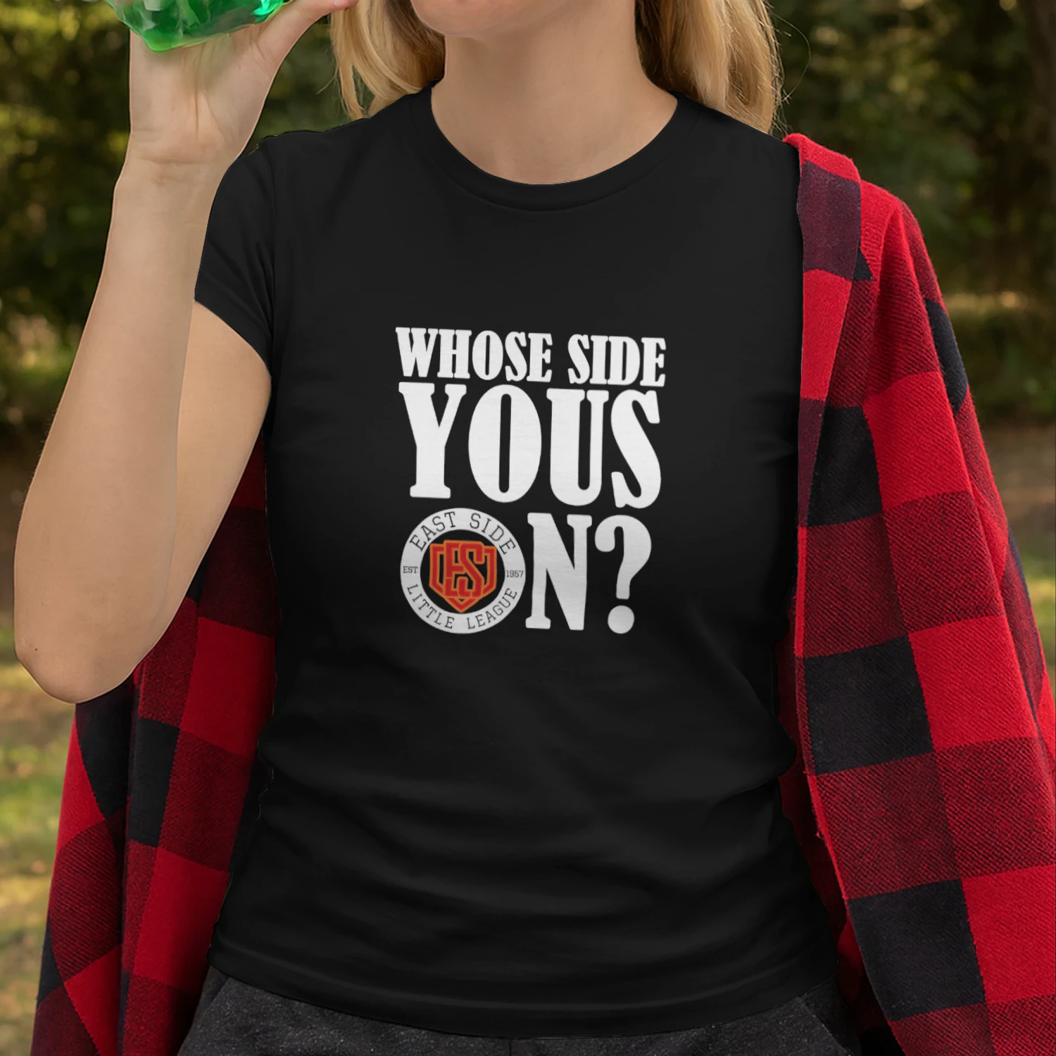 Whose Side Yous On East Side Little League Est 1957 T-shirt  Baseball Fan Design