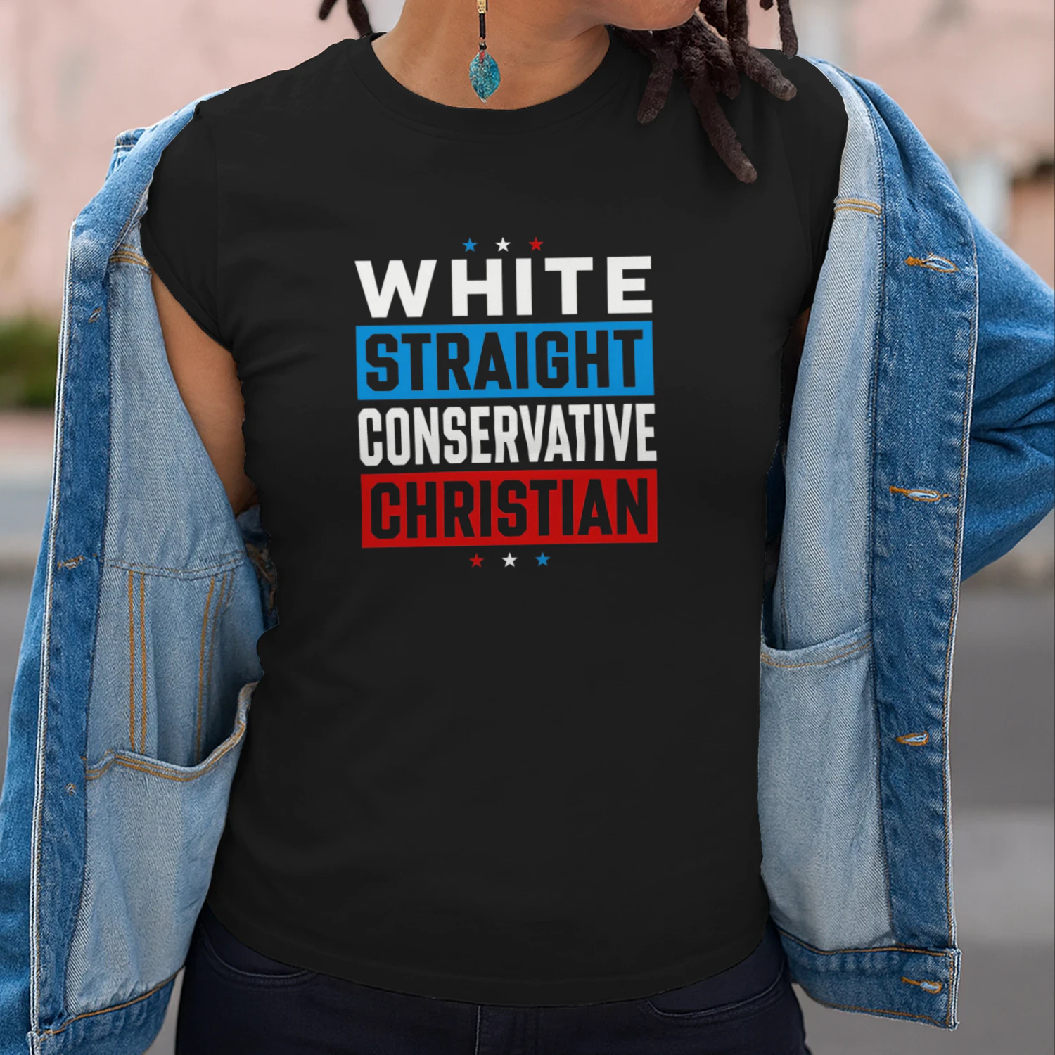 White Straight Conservative Christian shirt