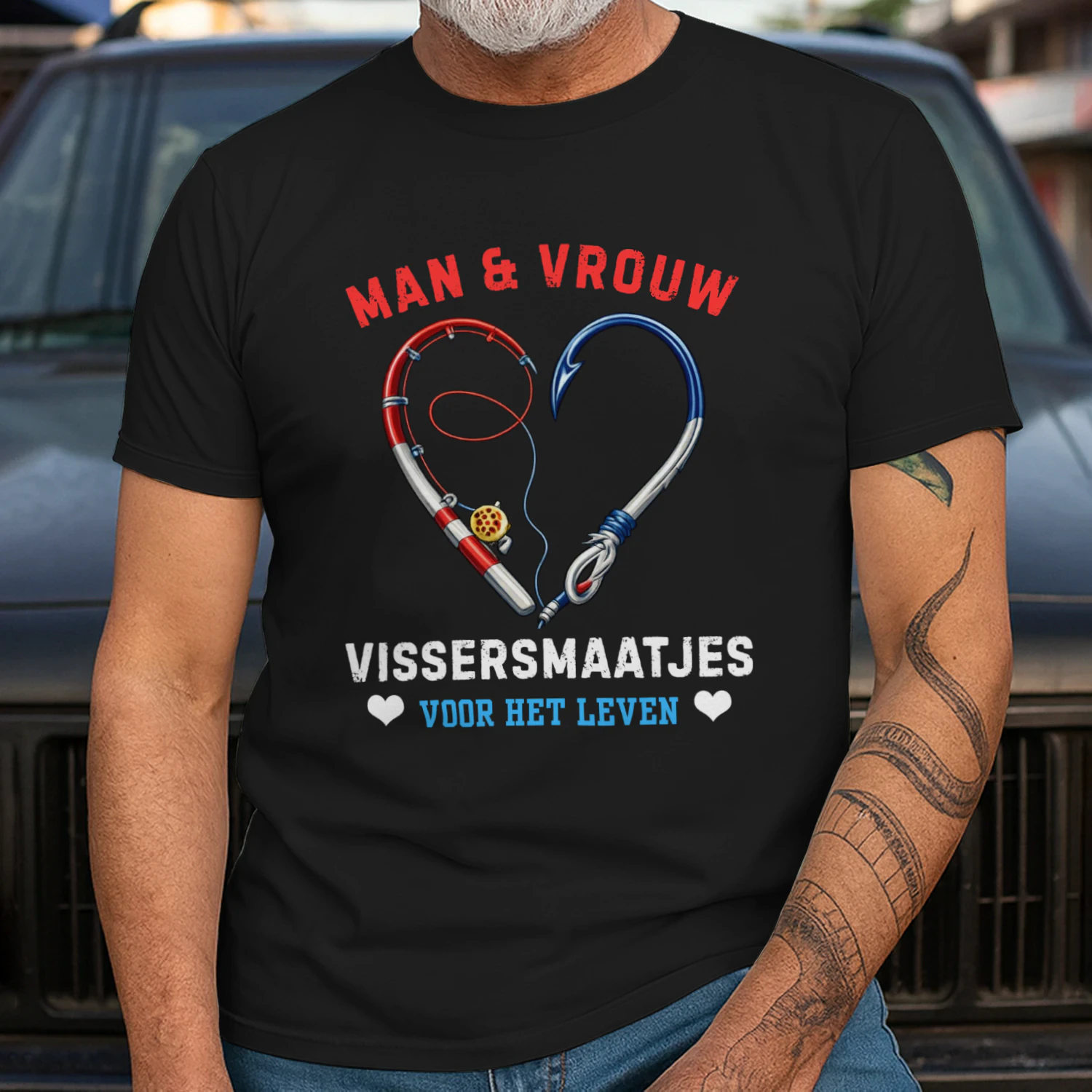 MAN & VROUW VISSERSMAATJES VOOR HET LEVEN...