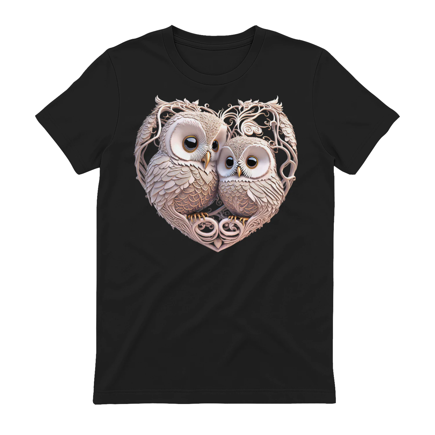 Owl Couple Heart