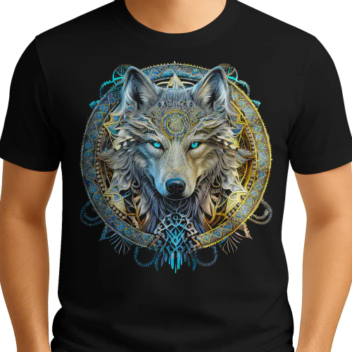The Golden Guardian Wolf