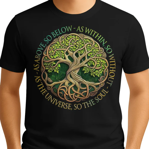 As Above So Below Classic Celtic Tree