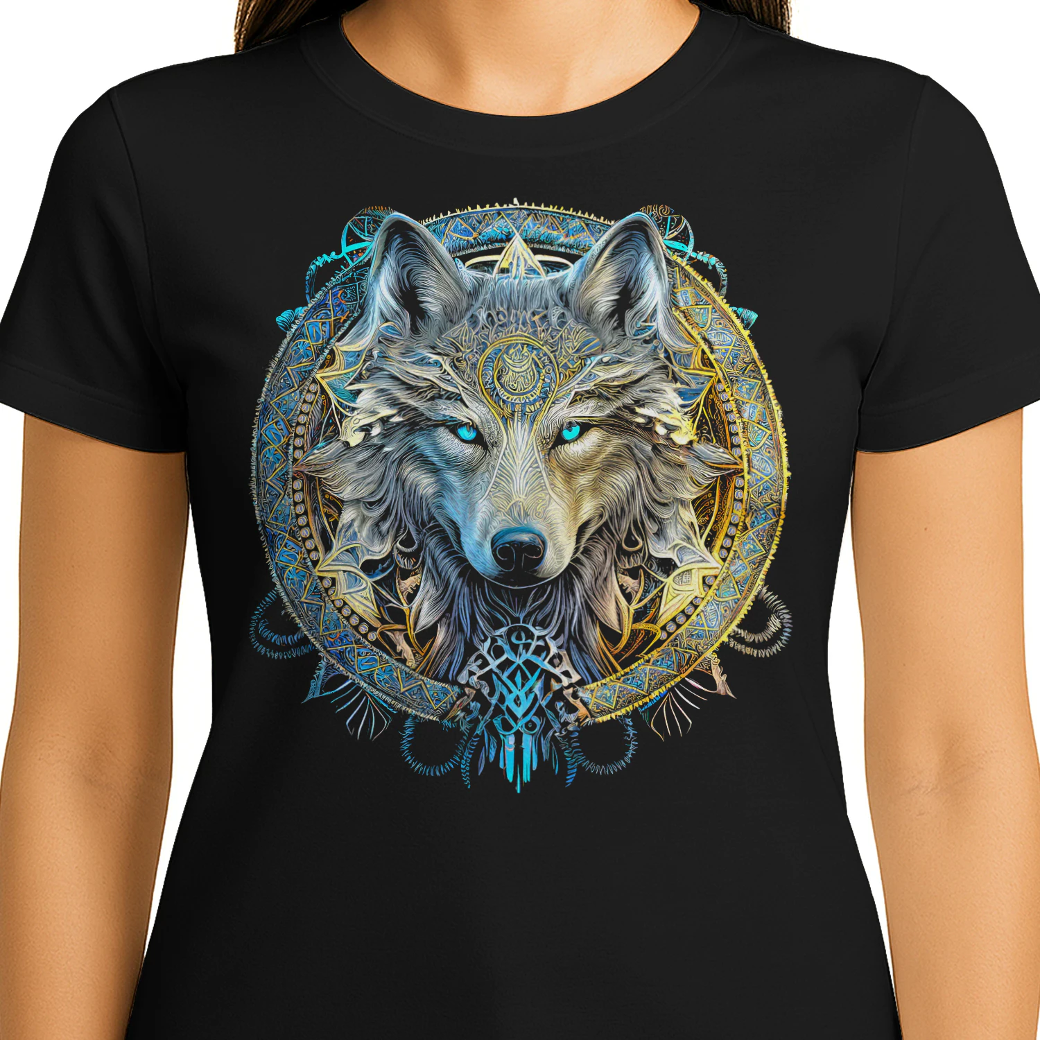 The Golden Guardian Wolf