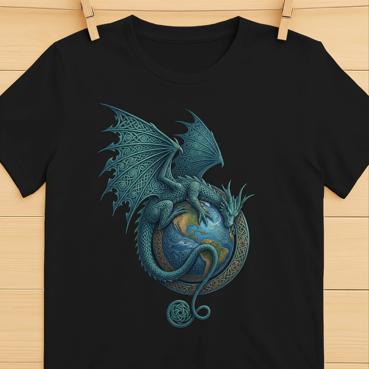 Teal Earth Realm Mythic Dragon