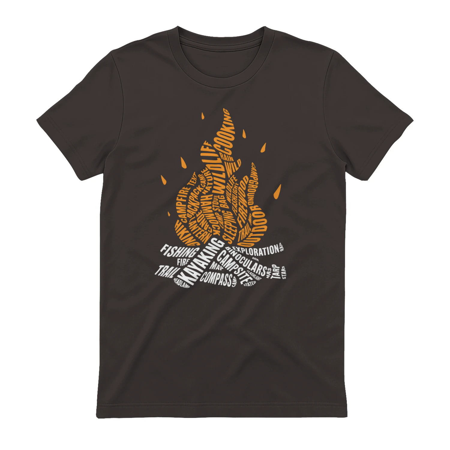 Campfire Word Art T-shirt