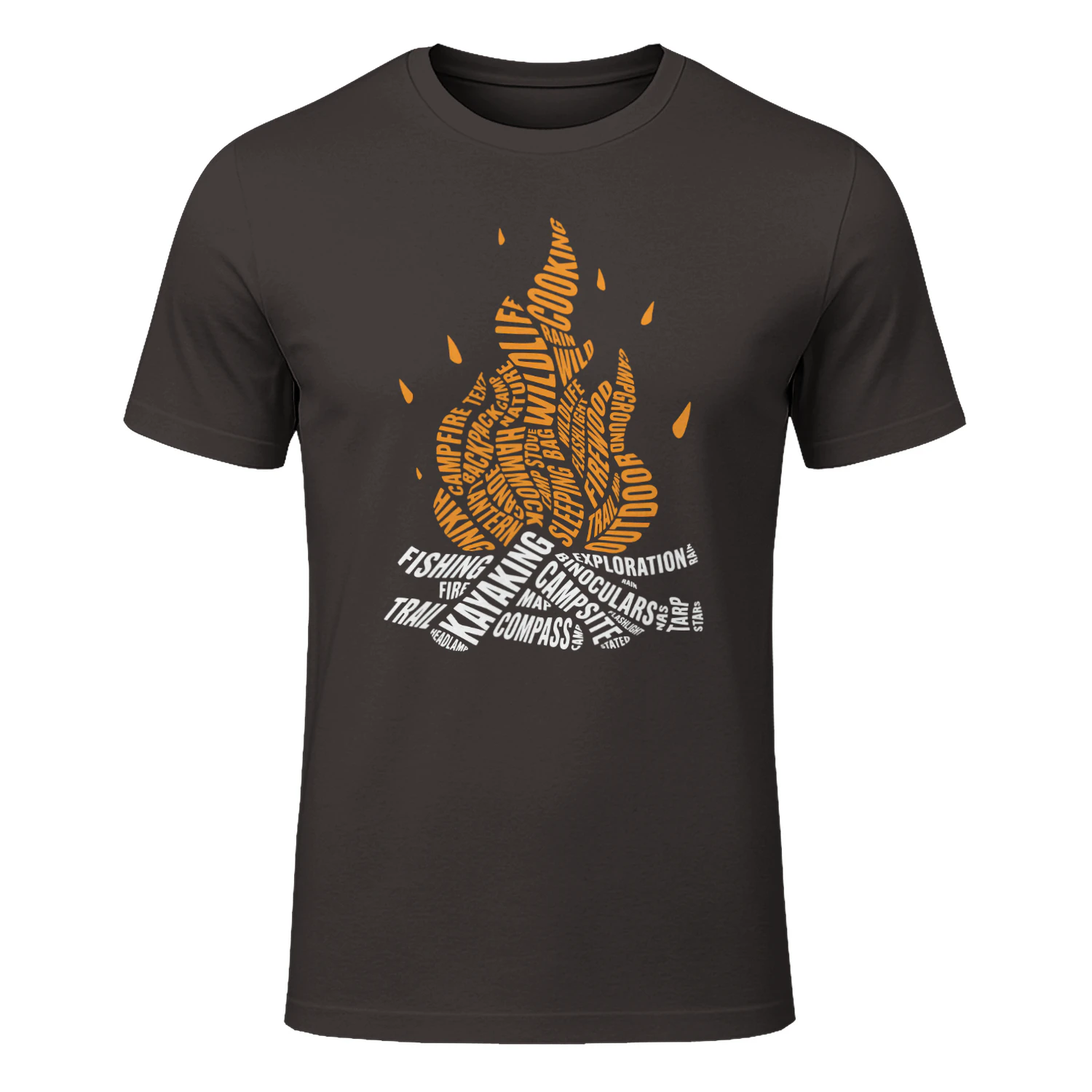 Campfire Word Art T-shirt