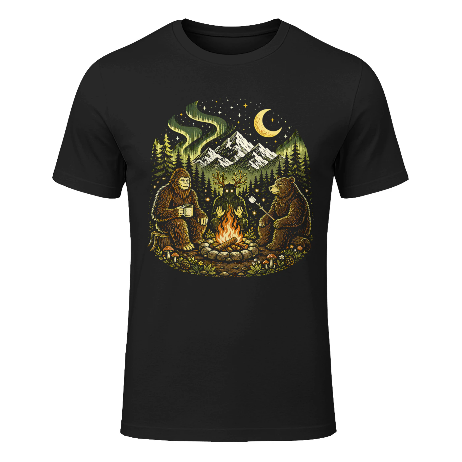 Campfire Friends Funny Hiking