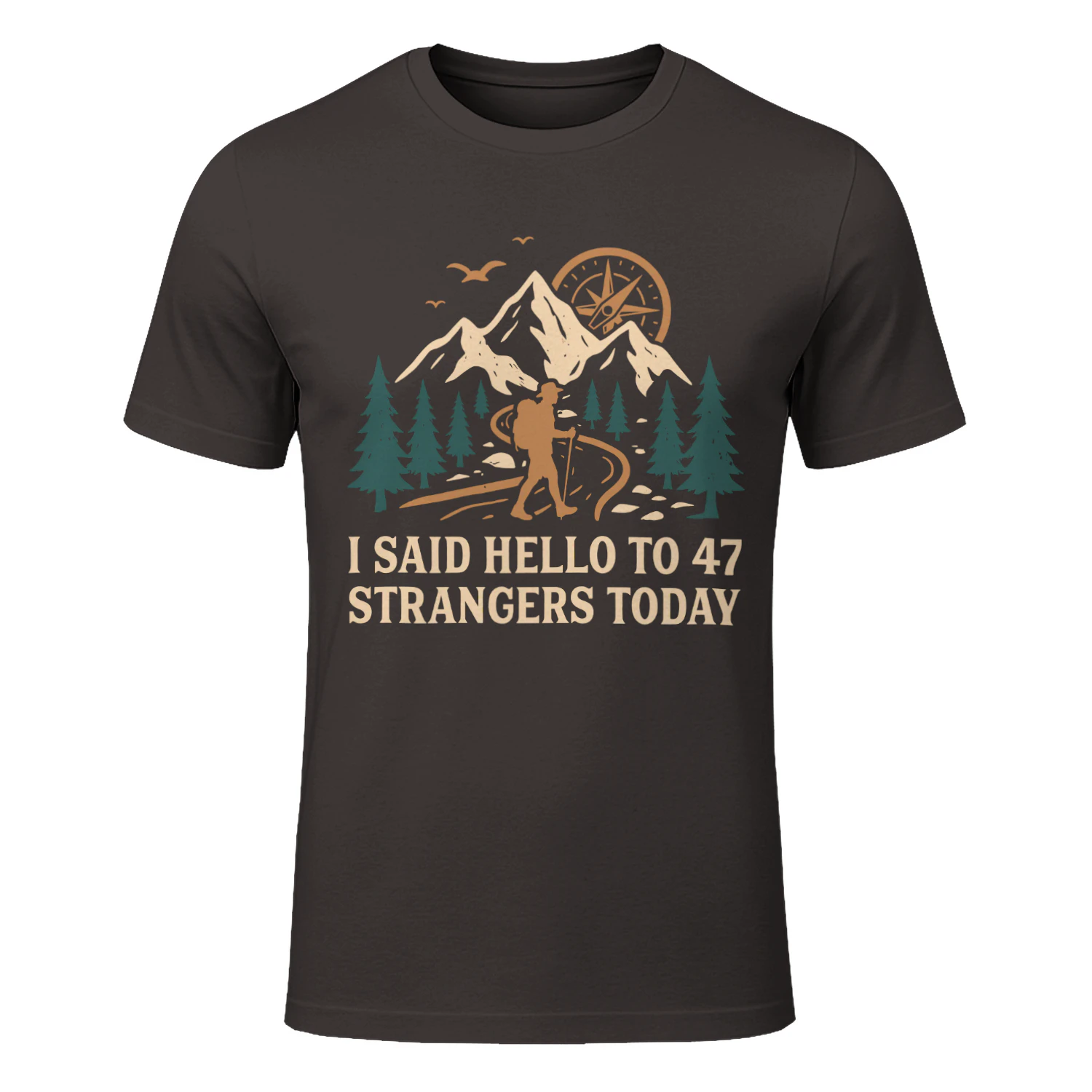 Funny Hiking Greeting T-shirt