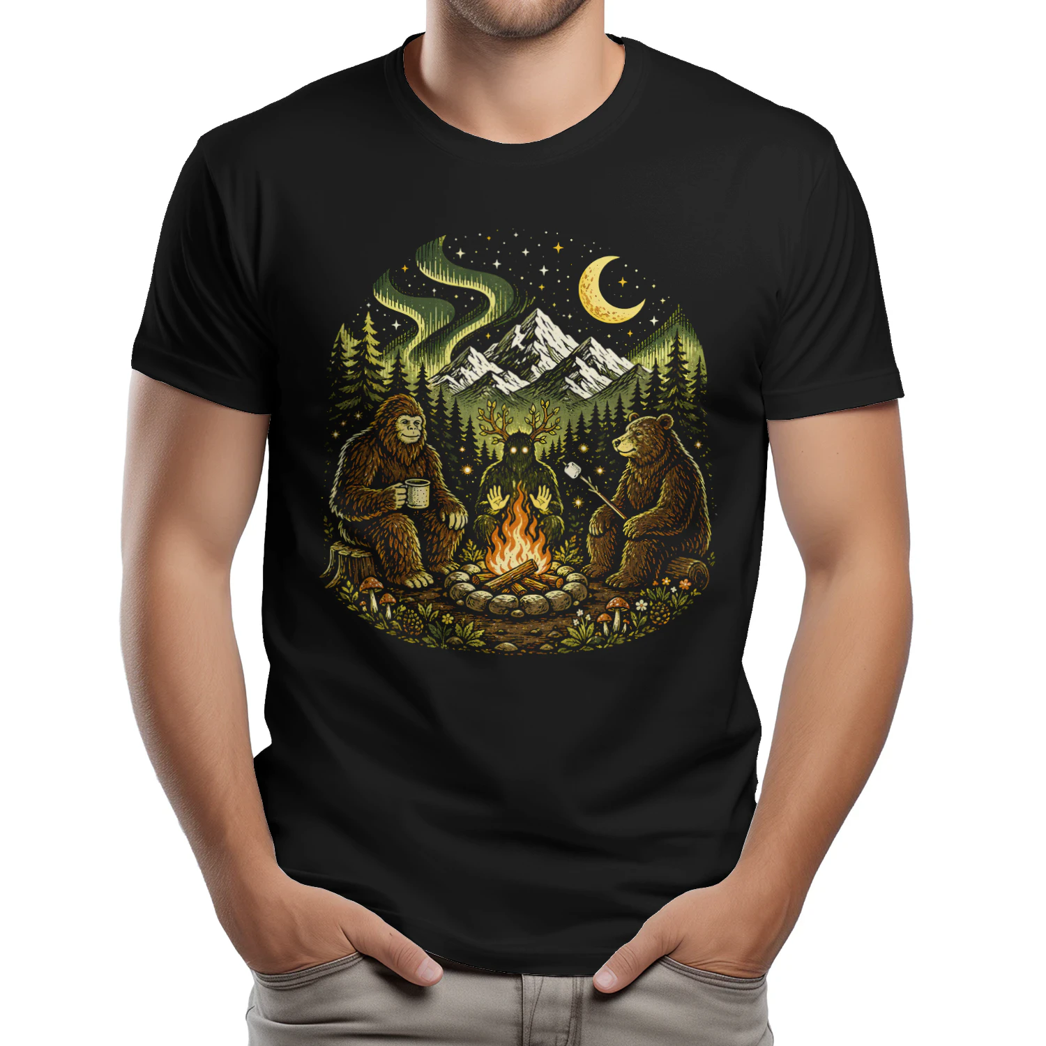 Campfire Friends Funny Hiking
