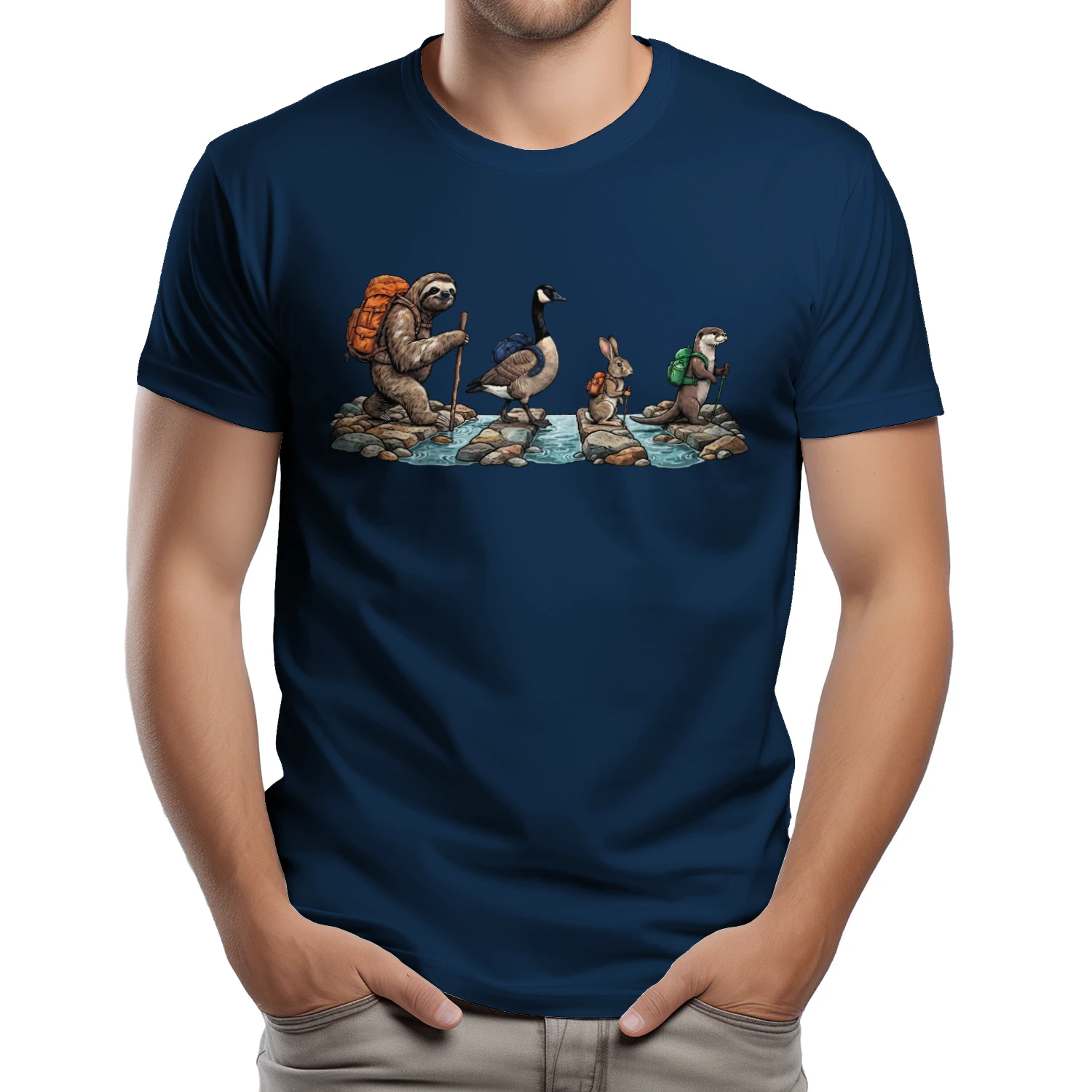 Hiking Animals Abbey Road T-shirt
