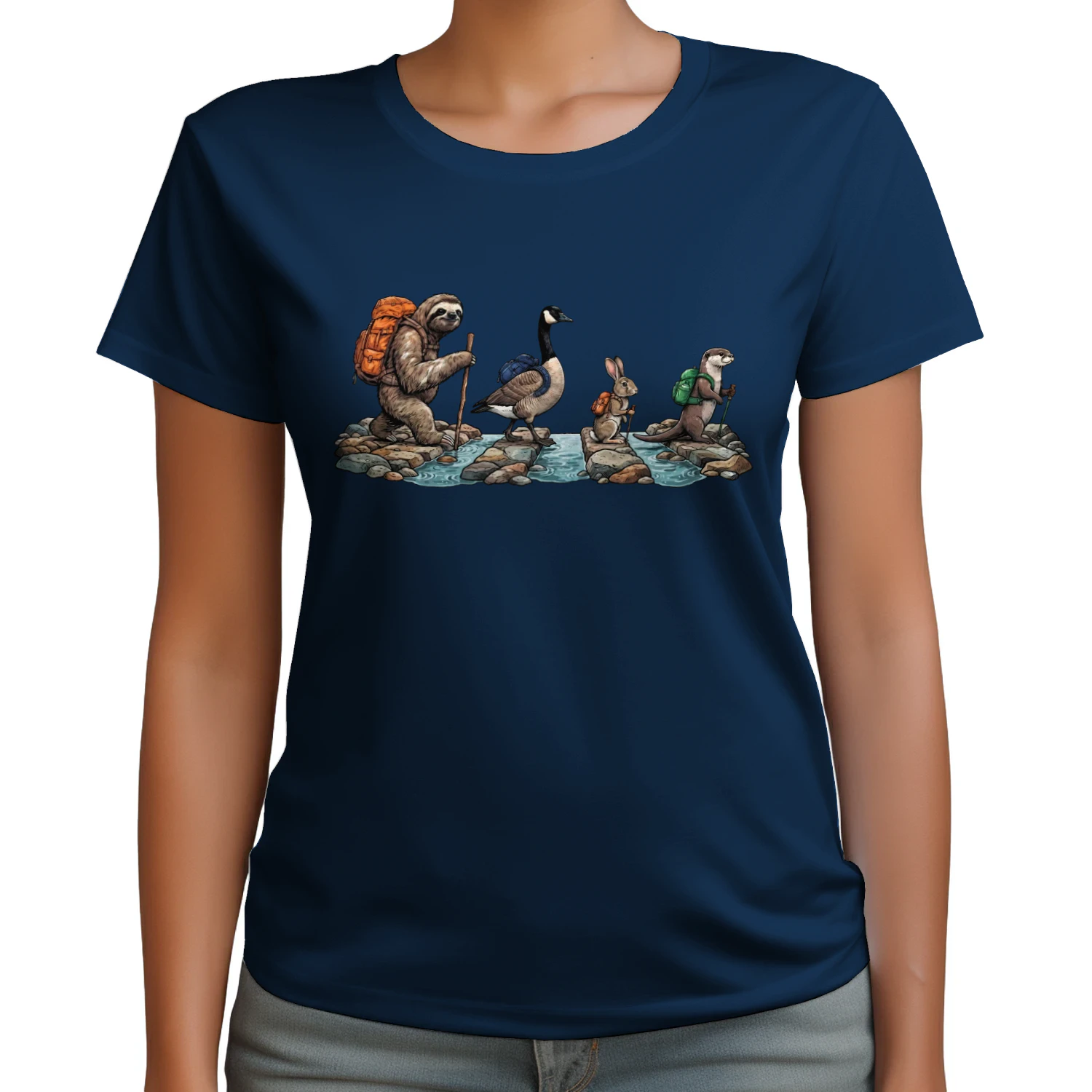 Hiking Animals Abbey Road T-shirt