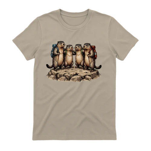 Hiking Marmots Group Photo T-Shirt