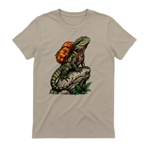 Hiking Reptile On A Rock T-Shirt