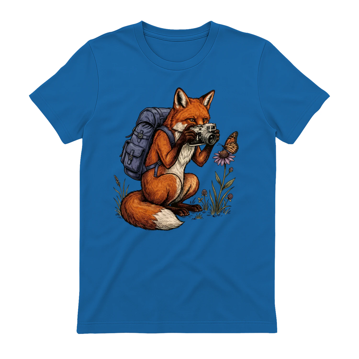 Hiking Fox Photographer T-shirt