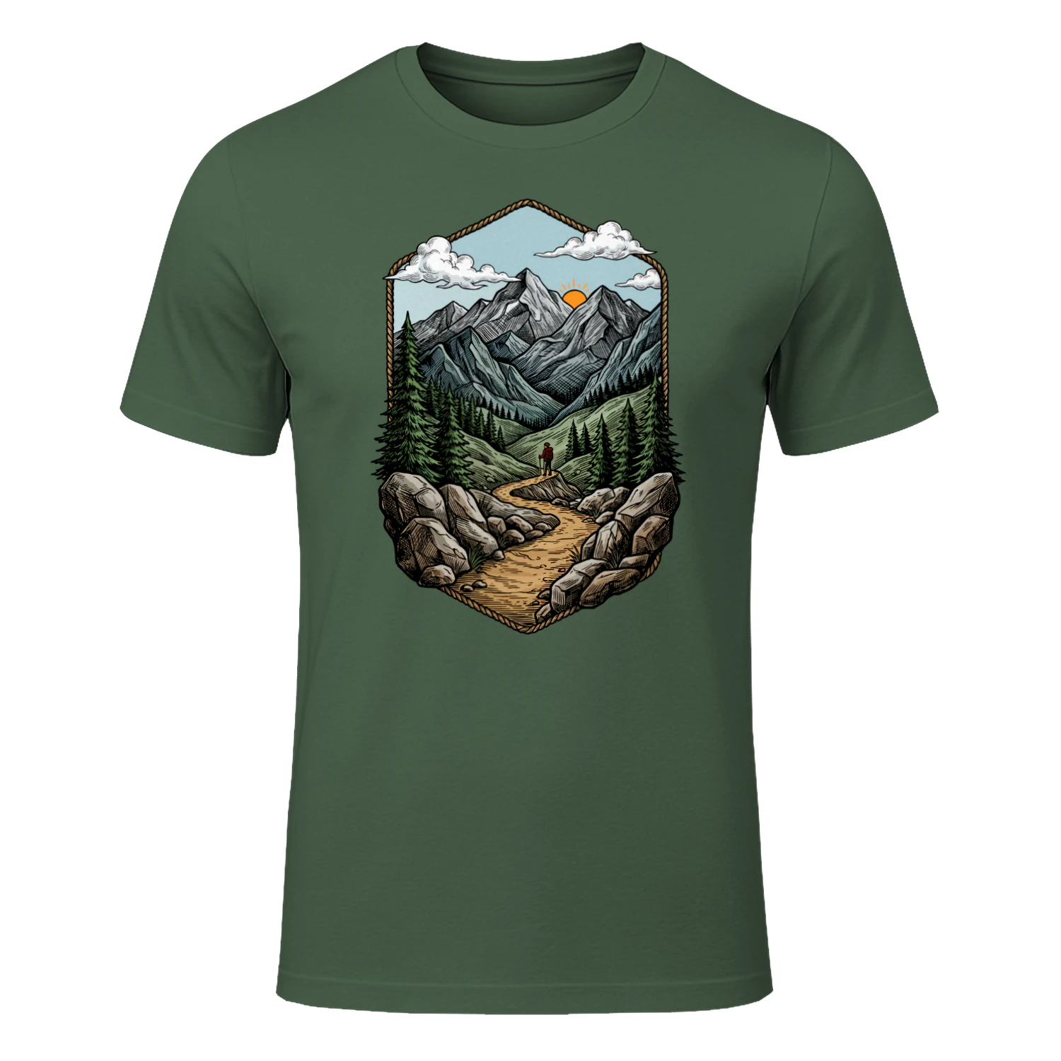 Hiking Mountain Trail T-shirt