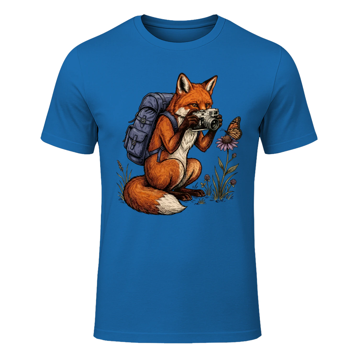 Hiking Fox Photographer T-shirt