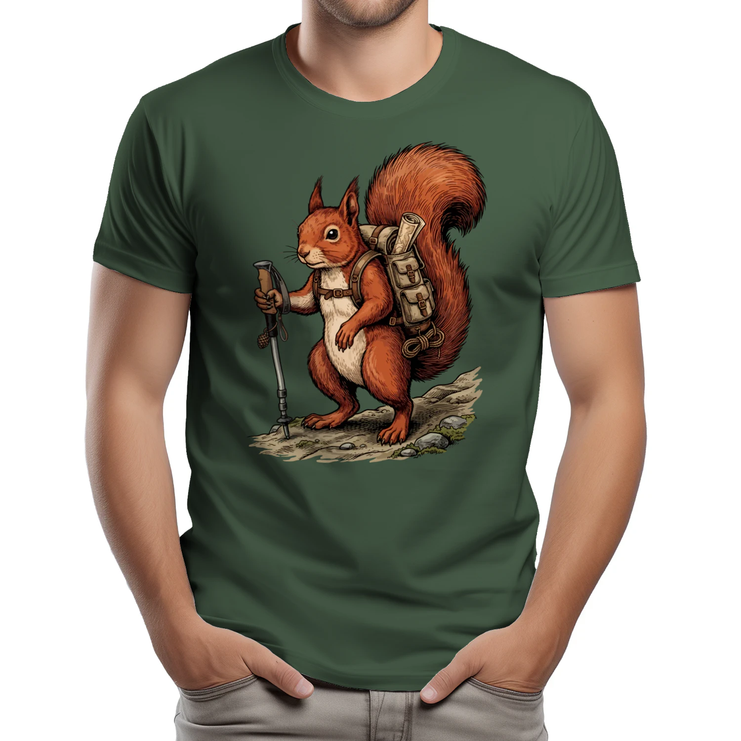 Hiking Squirrel T-shirt