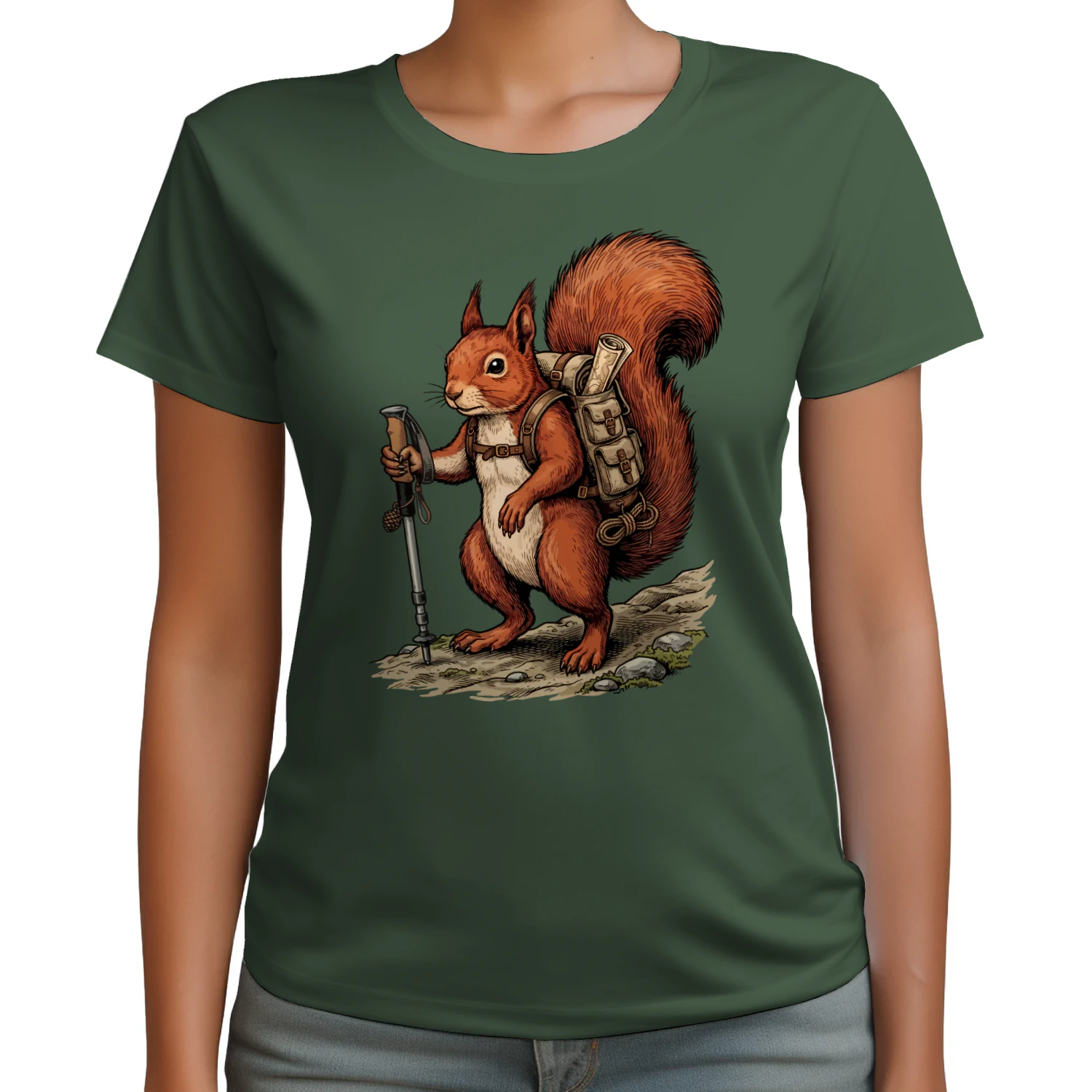 Hiking Squirrel T-shirt