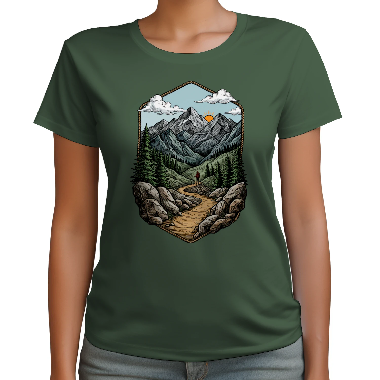 Hiking Mountain Trail T-shirt