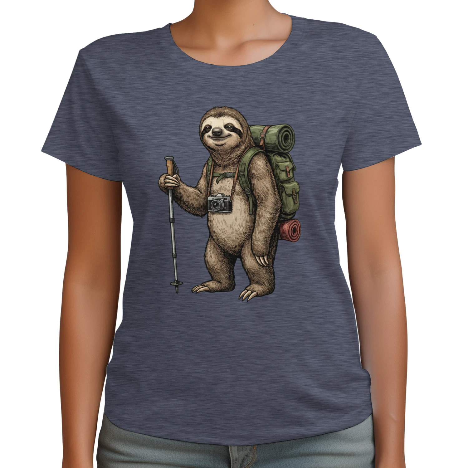 Hiking Sloth T-shirt