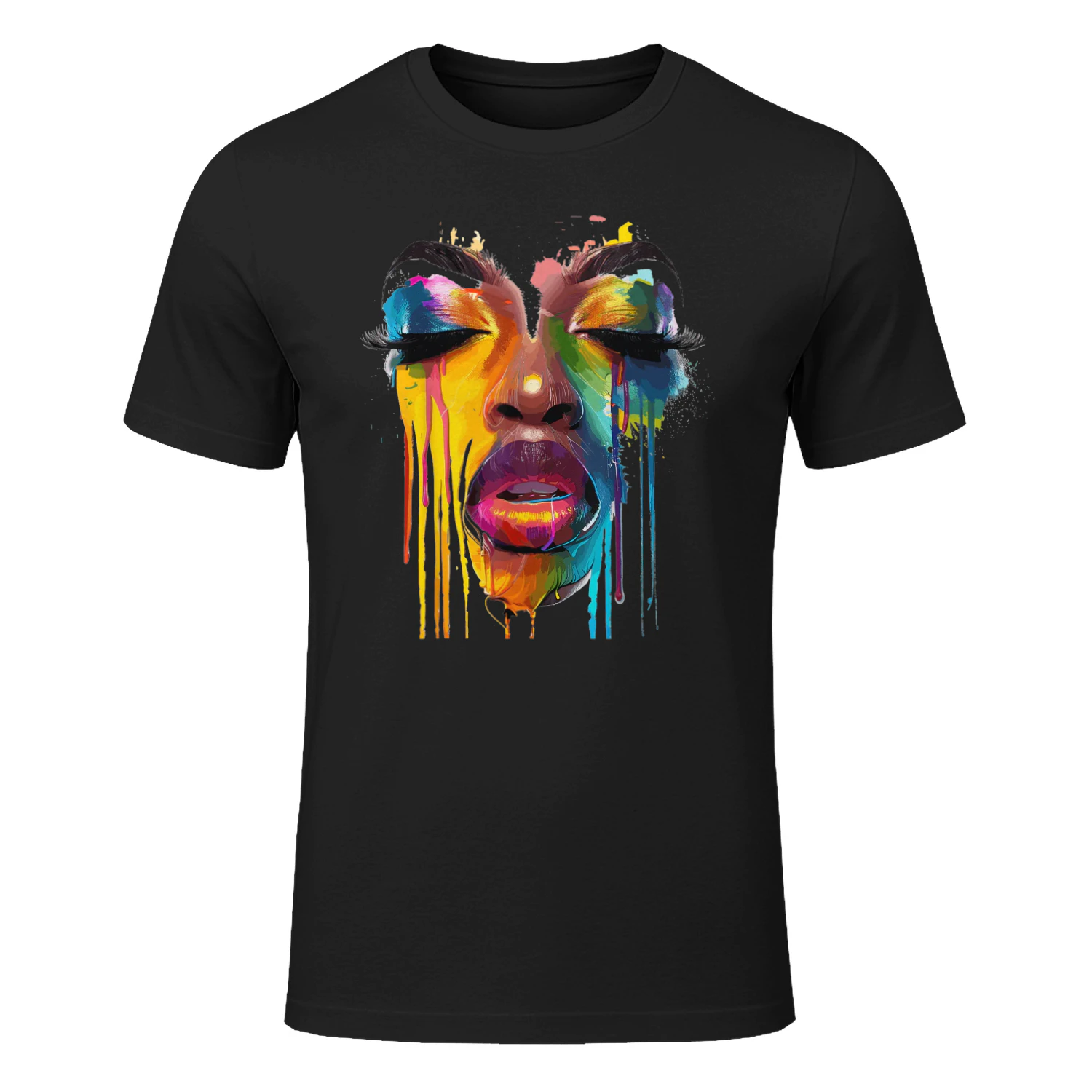 Cool African Woman Afro Color Painted Black History