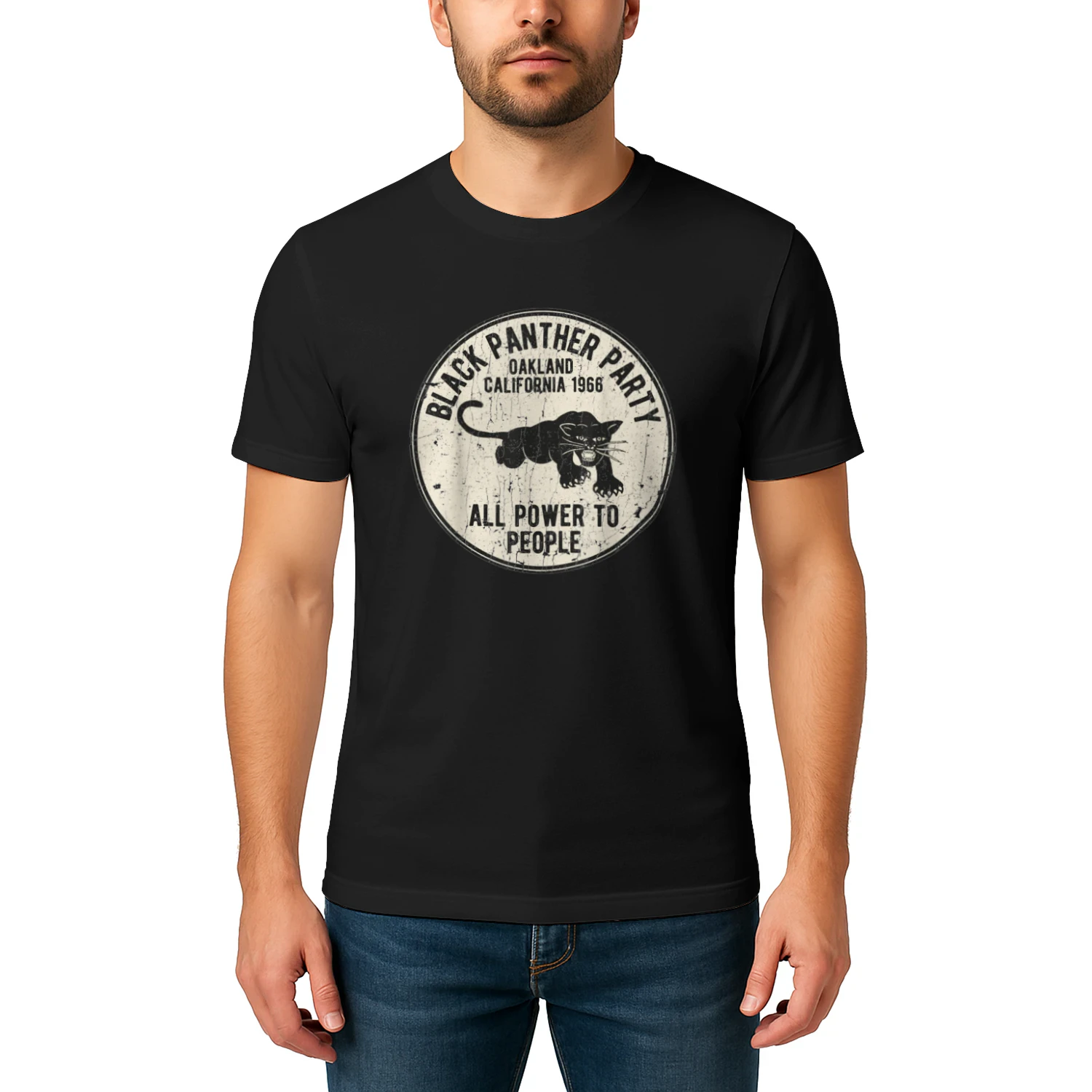 Oakland California 1966 Black Panther Party Distressed