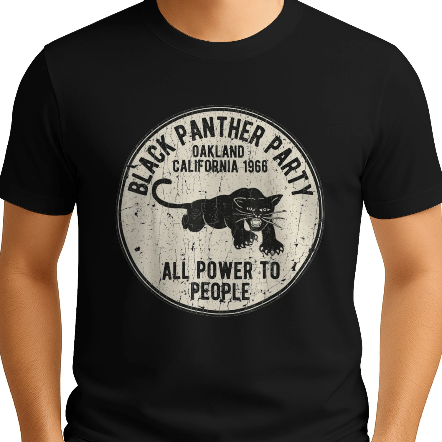 Oakland California 1966 Black Panther Party Distressed