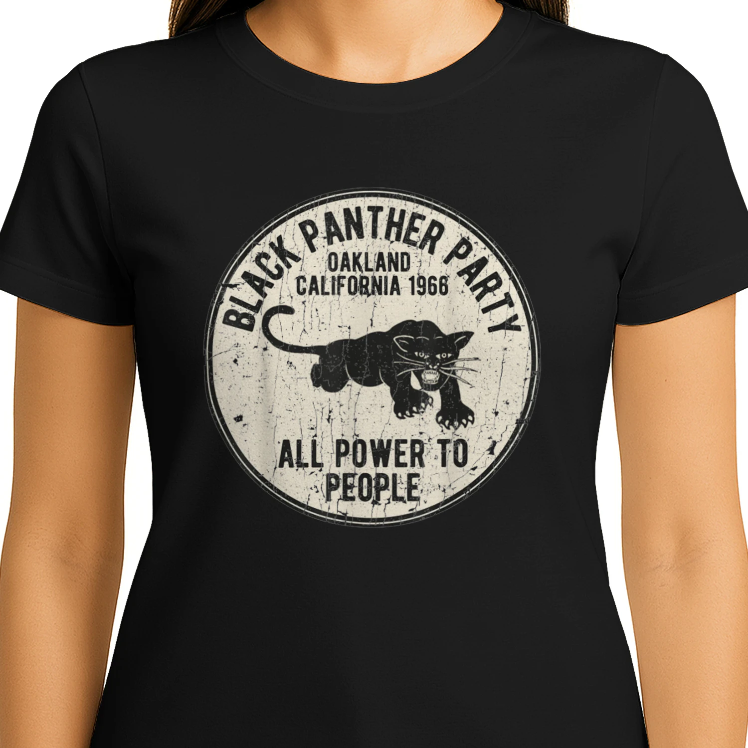 Oakland California 1966 Black Panther Party Distressed