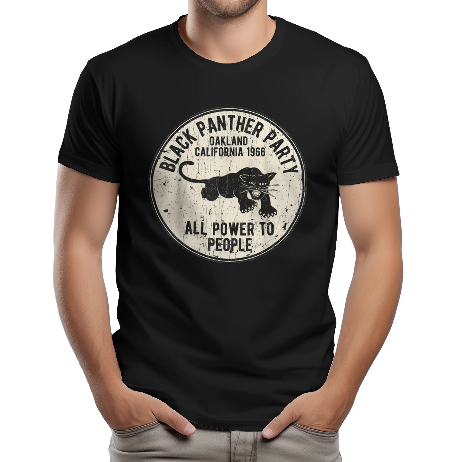 Oakland California 1966 Black Panther Party Distressed