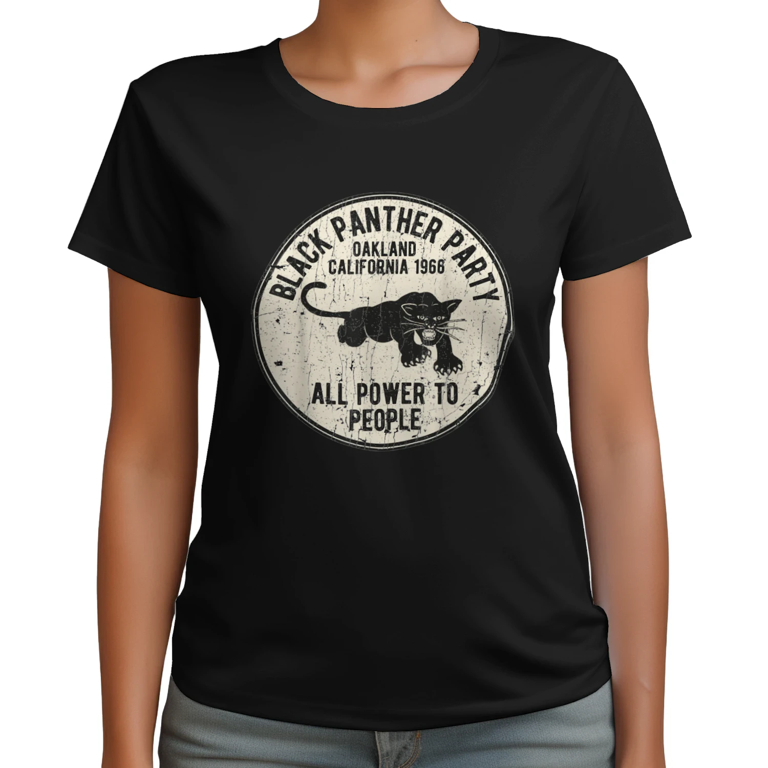 Oakland California 1966 Black Panther Party Distressed