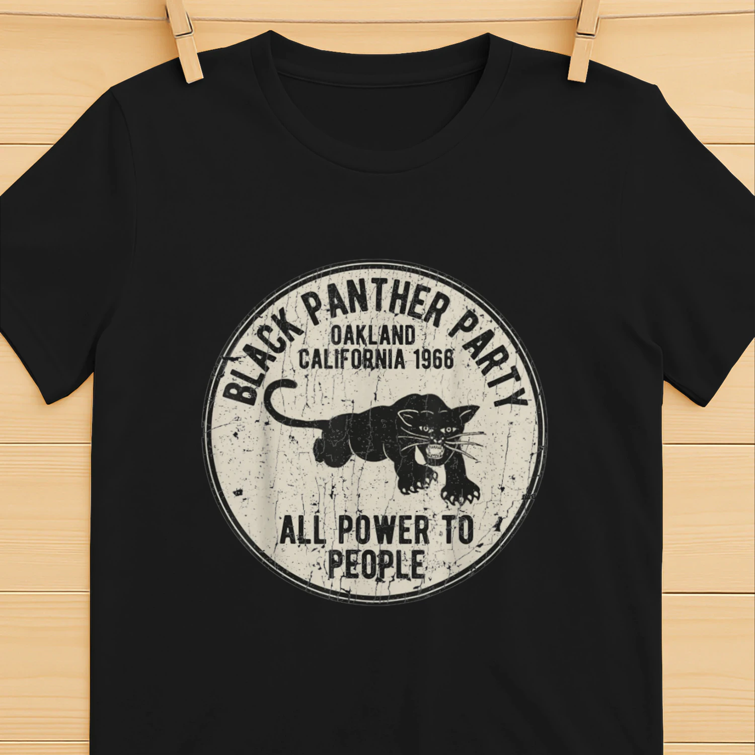 Oakland California 1966 Black Panther Party Distressed