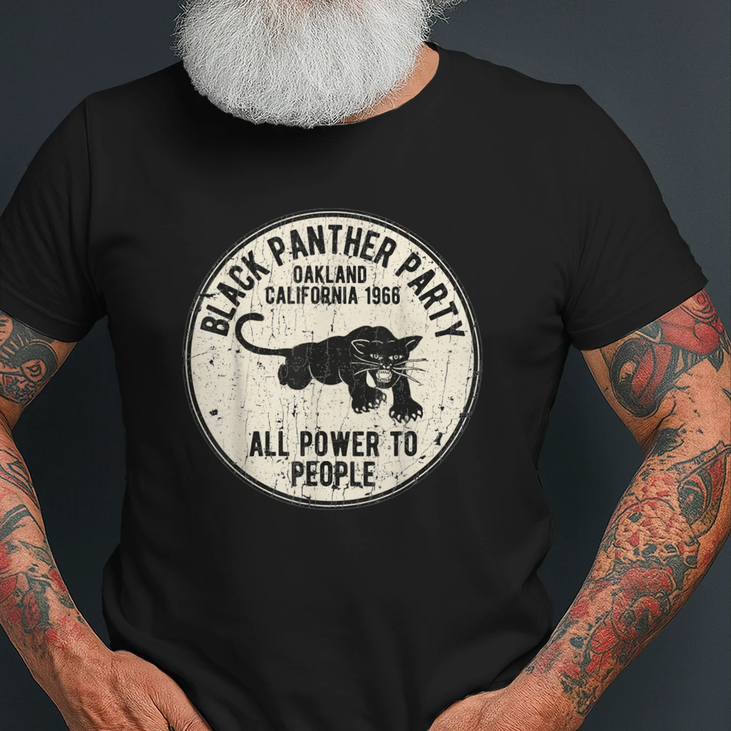 Oakland California 1966 Black Panther Party Distressed